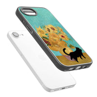 Cat with Van Gogh's Sunflowers