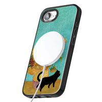 Cat with Van Gogh's Sunflowers