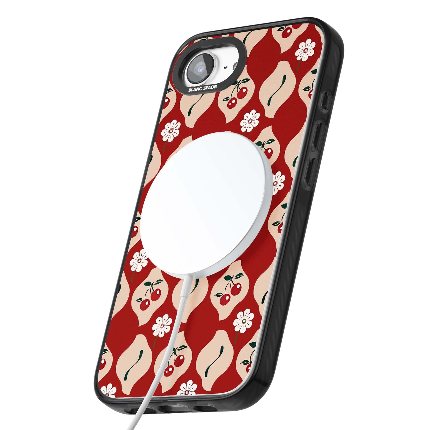 Vintage Cherry Diamond Pattern