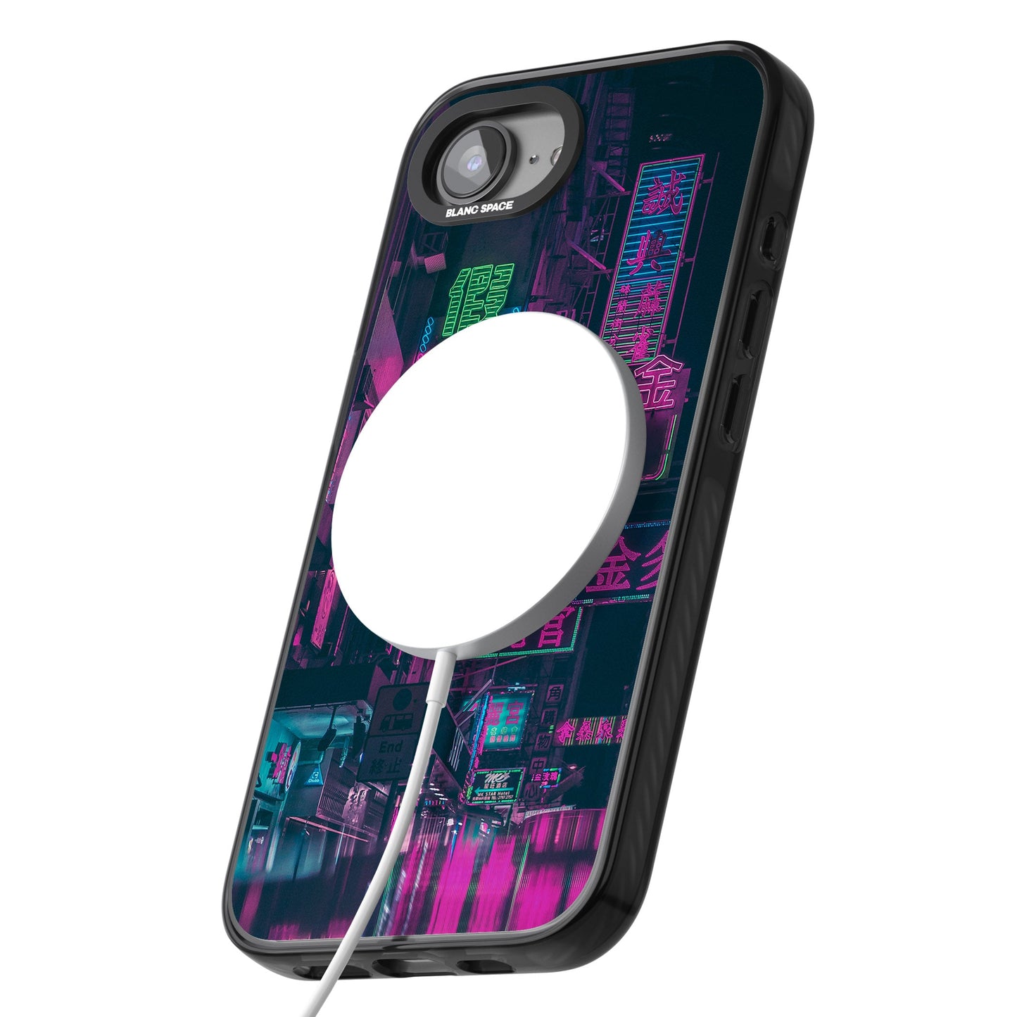 Bande nocturne au néon