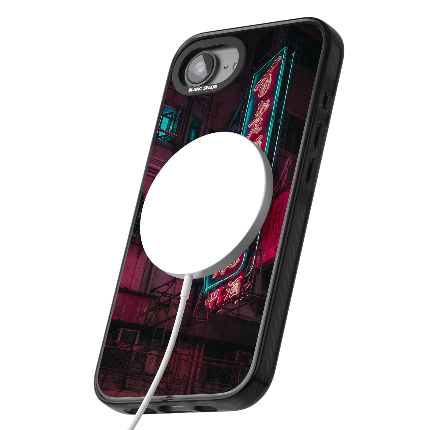 Neon-Kanji-Stadtbild