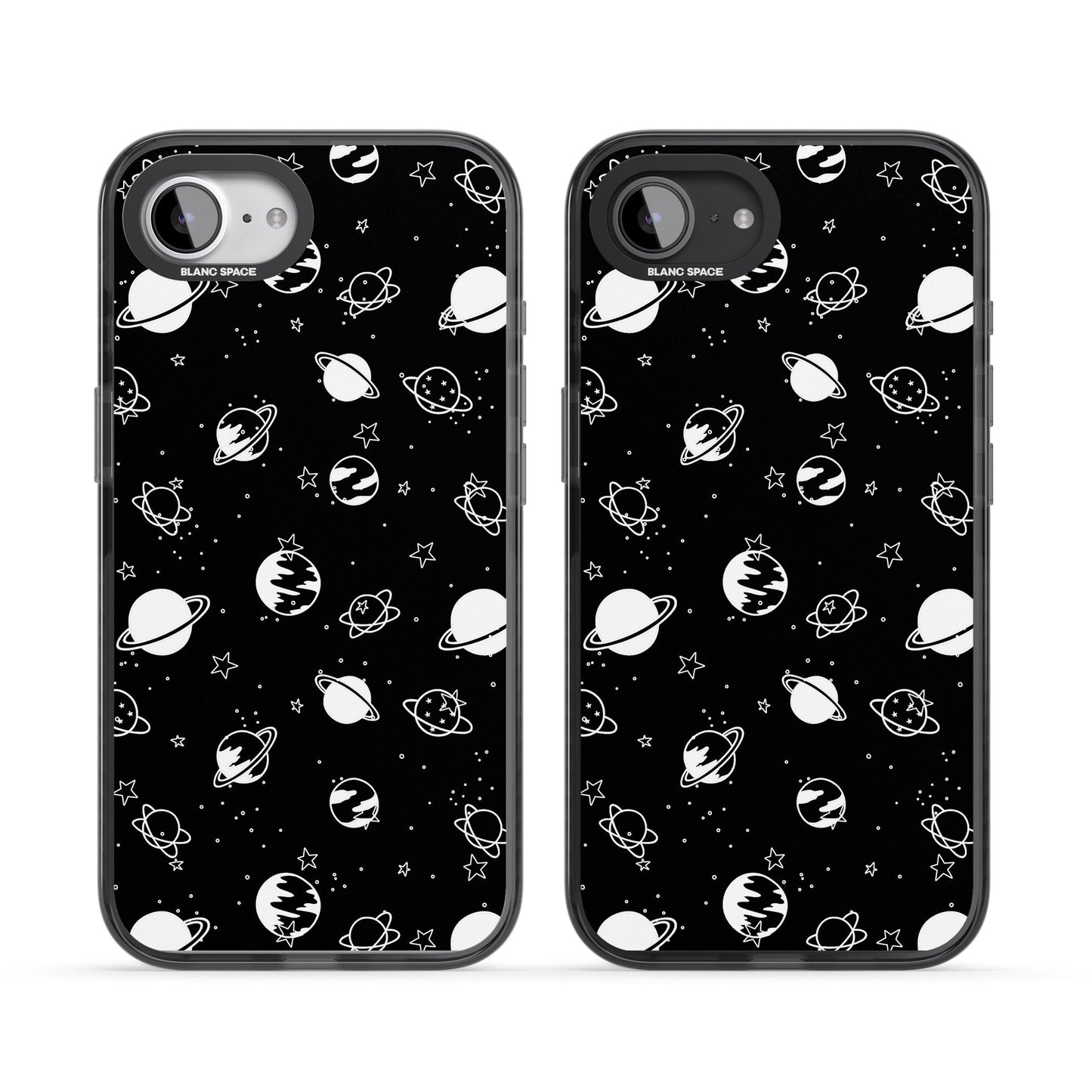 White Planets On Black