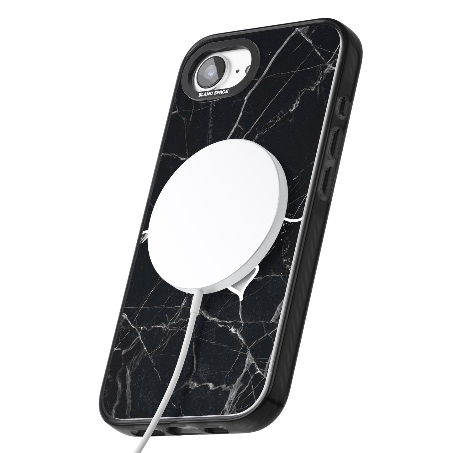 Personalised Black Marble Heart