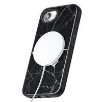 Personalised Black Marble Heart