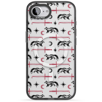 Motif renard et lame