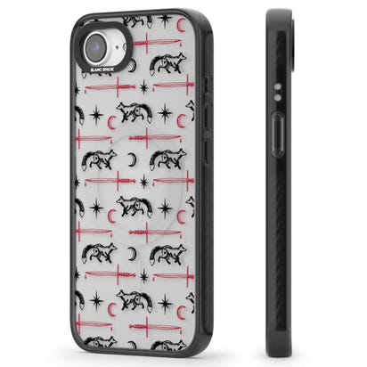 Motif renard et lame