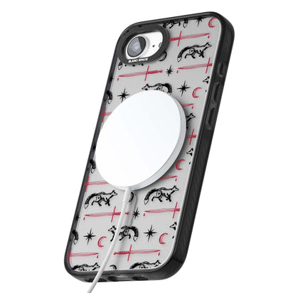 Motif renard et lame