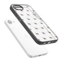 Motif de chien whippet transparent