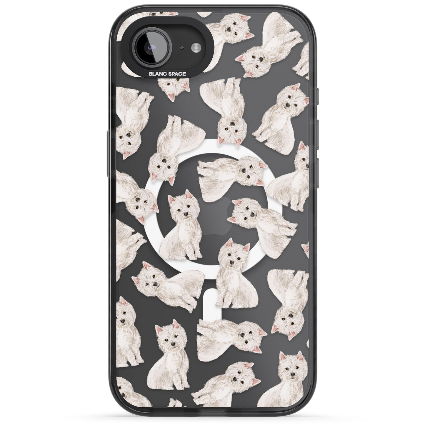 Motif de chien Westie