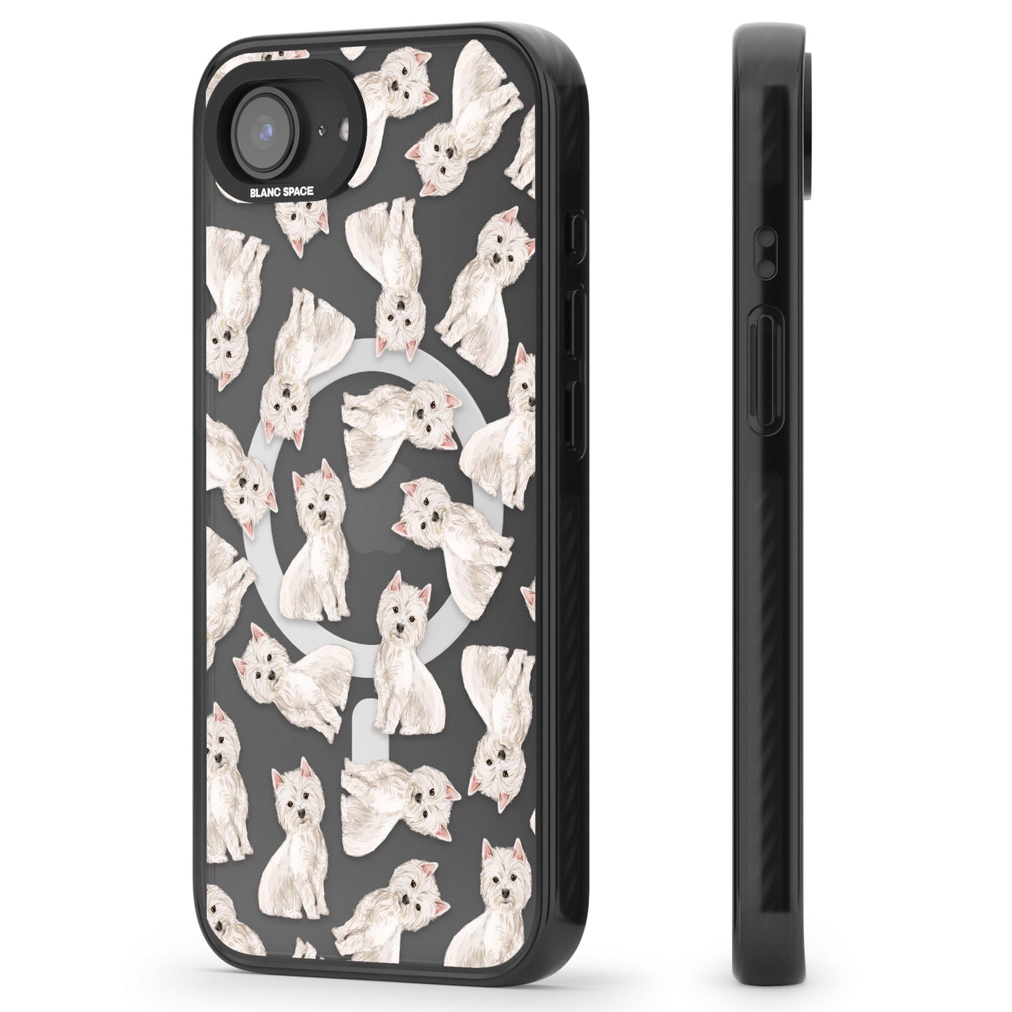 Motif de chien Westie