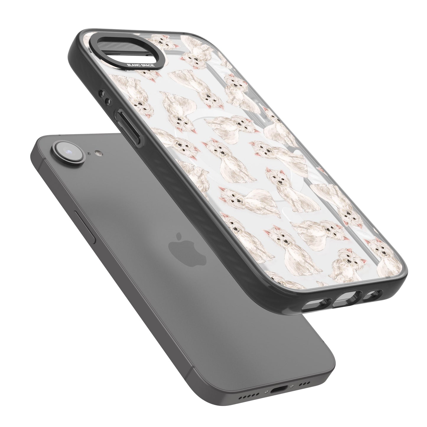 Motif de chien Westie