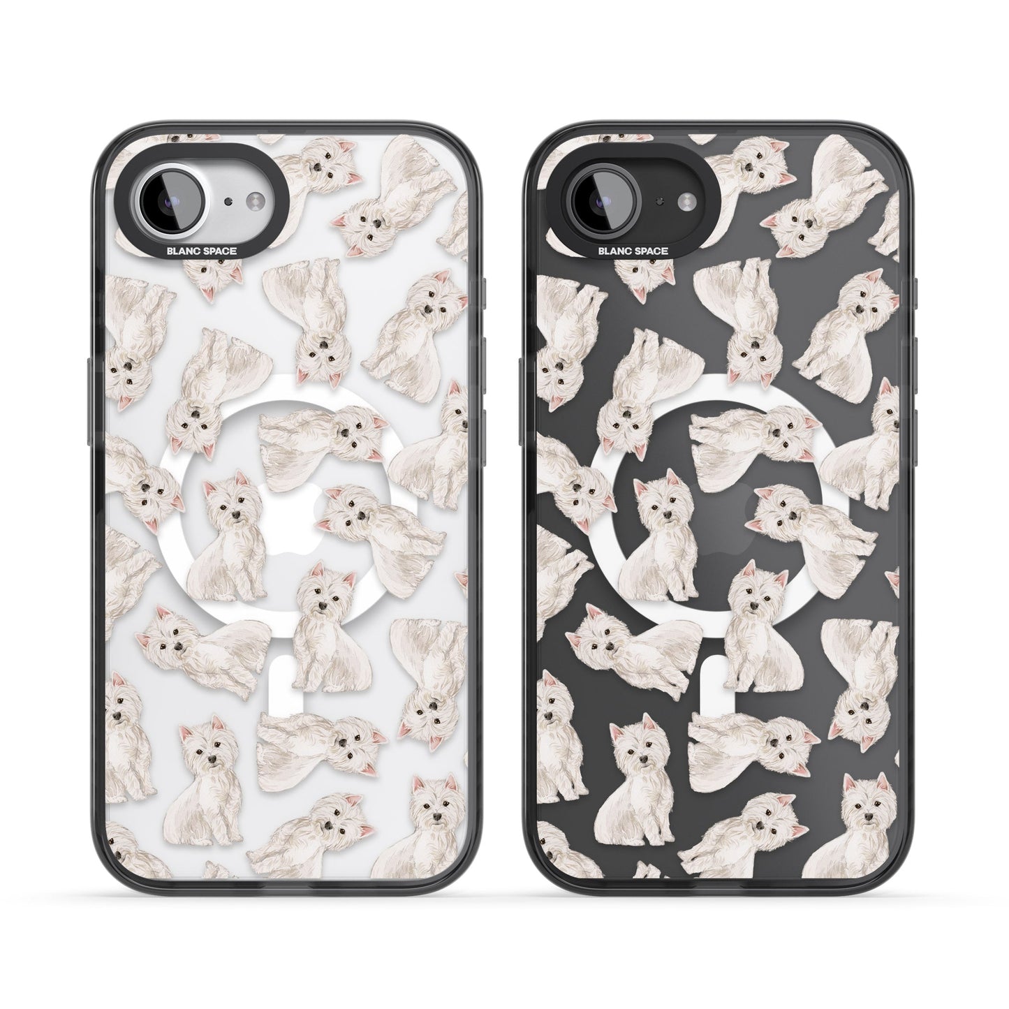 Motif de chien Westie