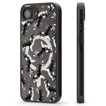 Border Collie Pattern Watercolour