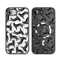 German Shepherd Pattern Black