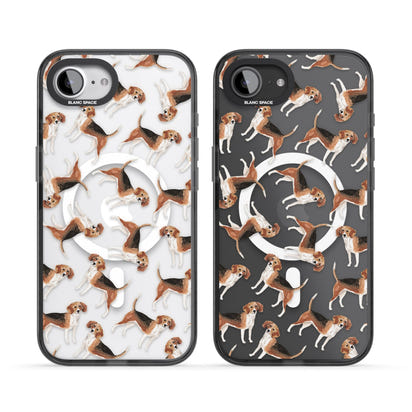 Beagle Watercolor Pattern