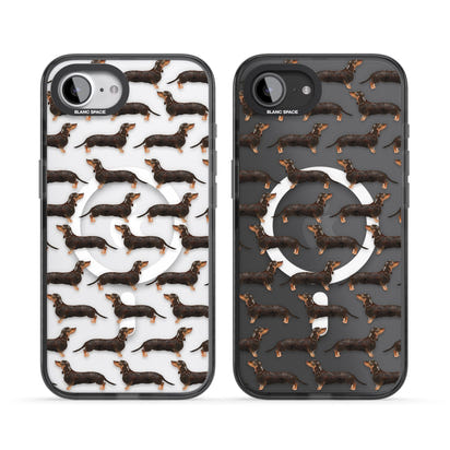 Dachshund Pattern Black Tan