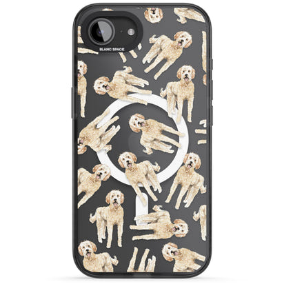 Goldendoodle Watercolour Dog Pattern