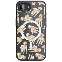 Goldendoodle Watercolour Dog Pattern