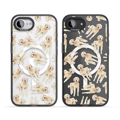 Goldendoodle Watercolour Dog Pattern