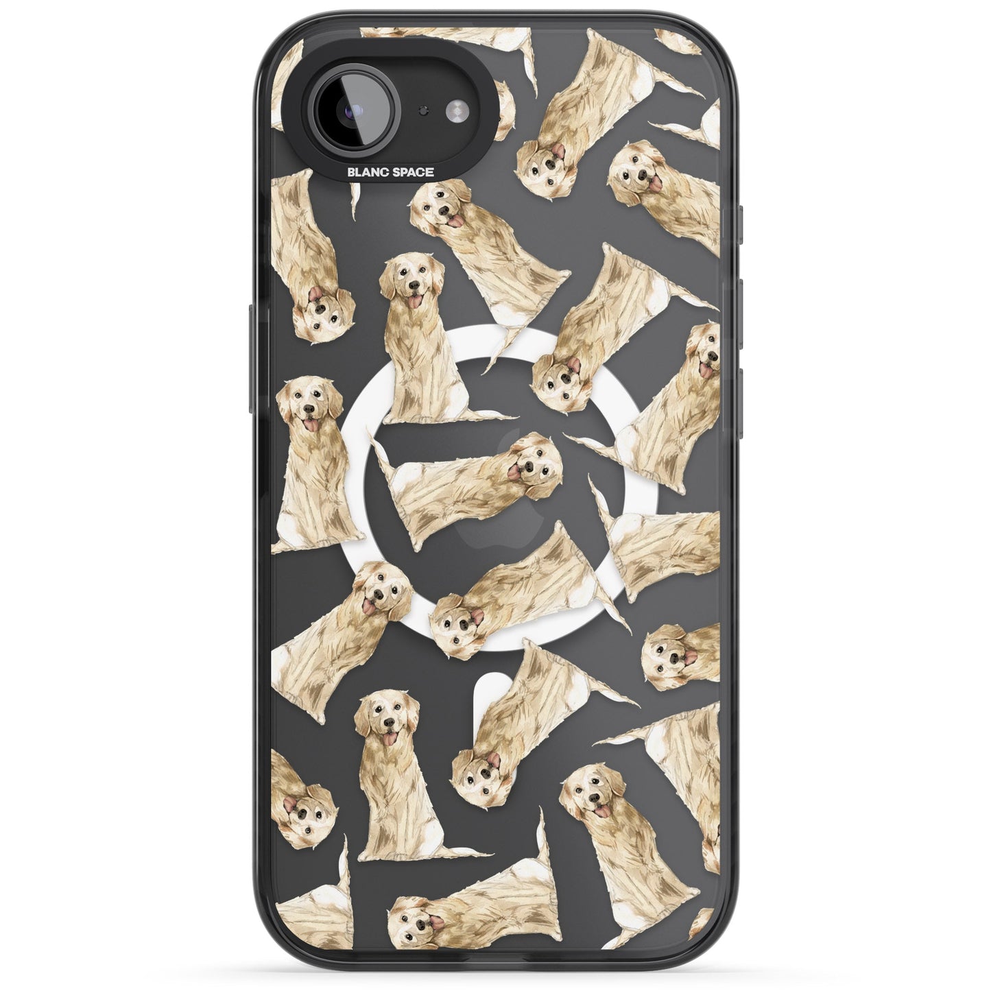 Motif aquarelle de Golden Retriever