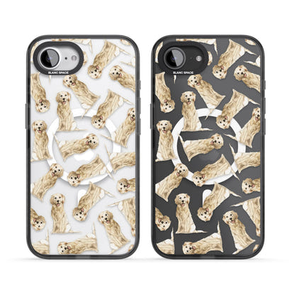 Motif aquarelle de Golden Retriever