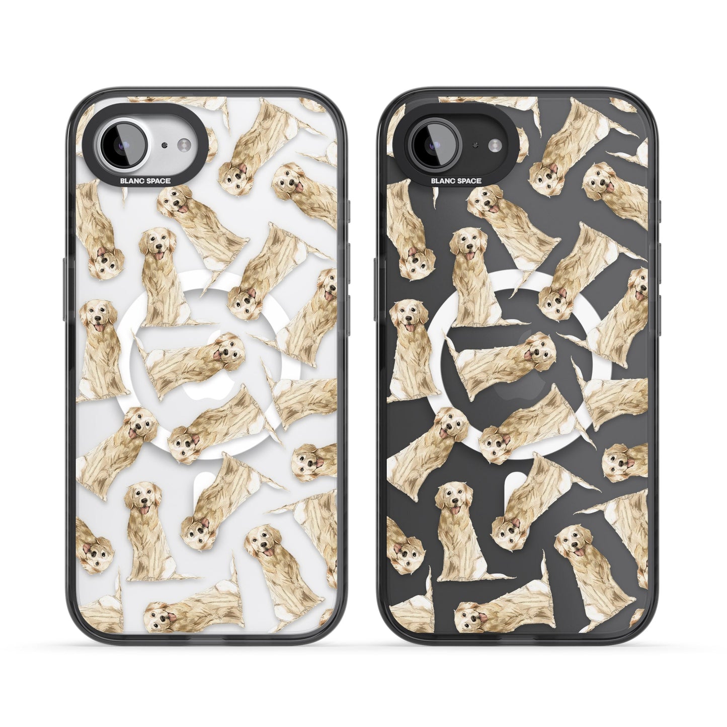 Motif aquarelle de Golden Retriever