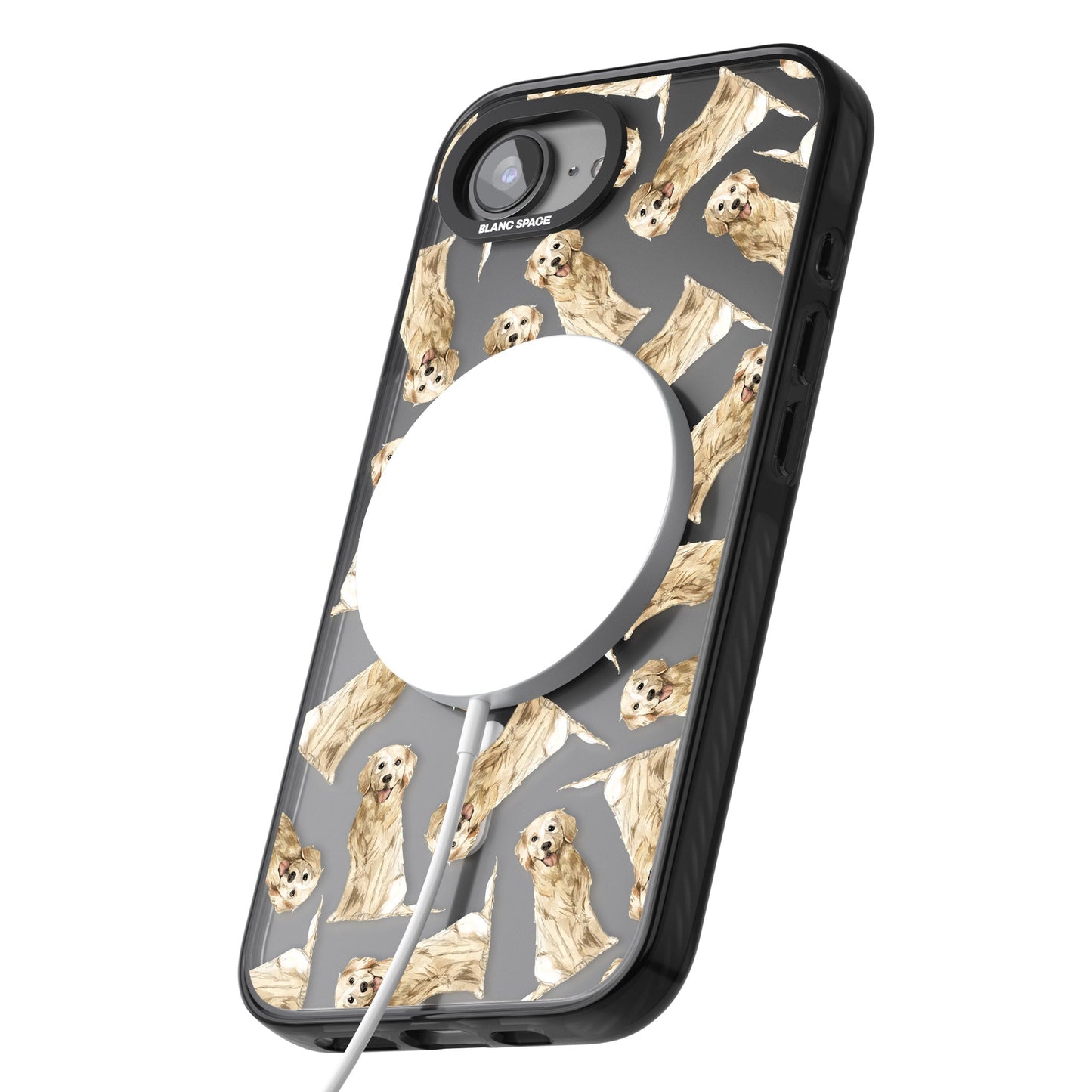 Motif aquarelle de Golden Retriever