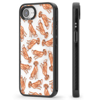 Hungarian Vizsla Watercolor Pattern