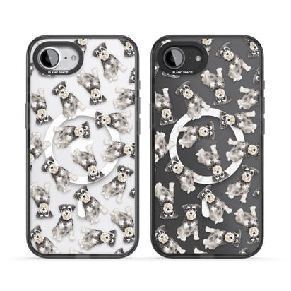 Aquarellzeichnung eines Zwergschnauzers