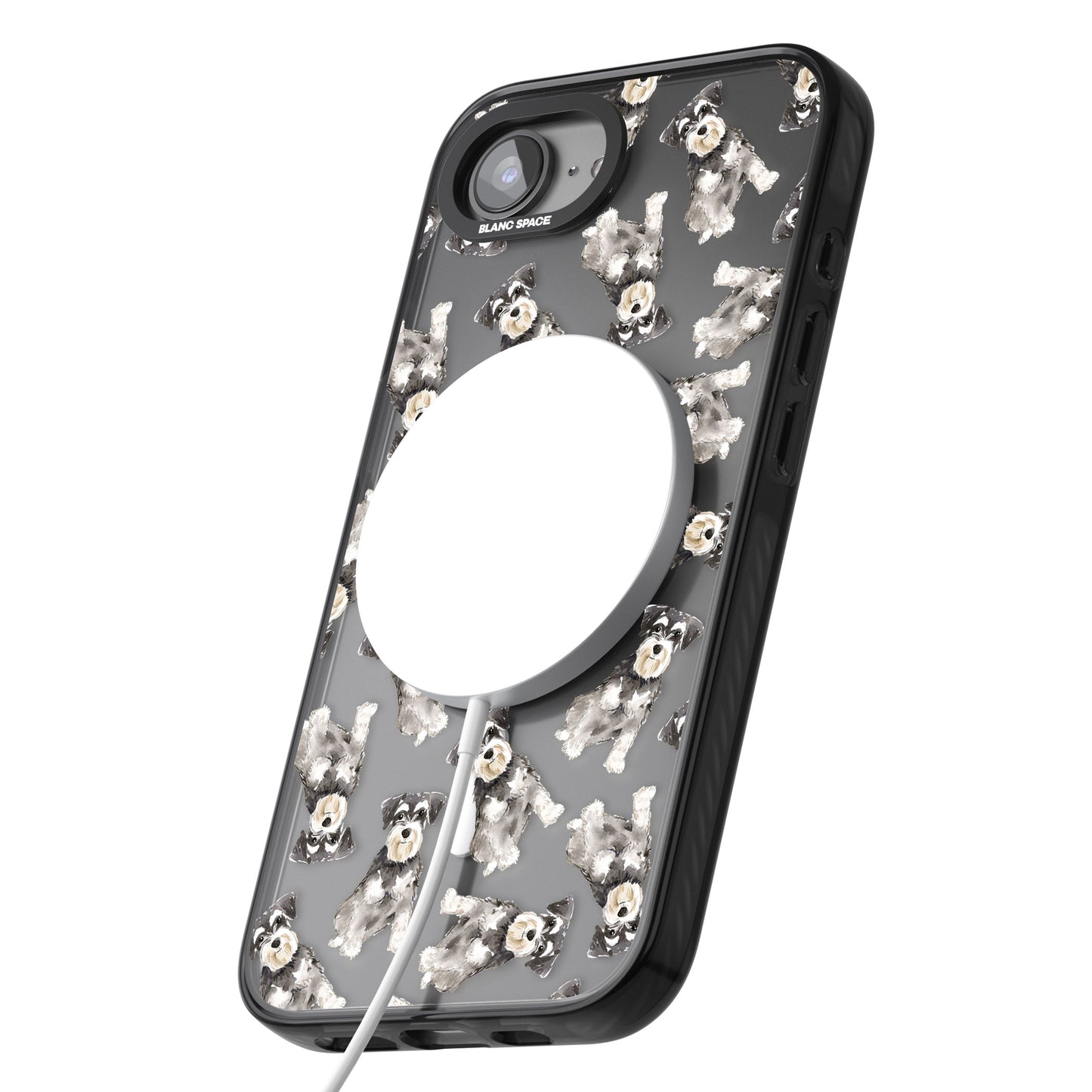 Aquarellzeichnung eines Zwergschnauzers