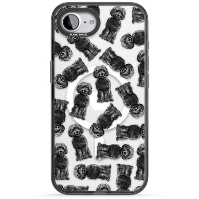 Black Cockapoo Watercolor