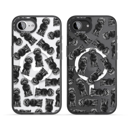 Black Cockapoo Watercolor