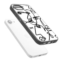 Art abstrait en noir et blanc