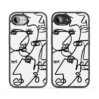 Art abstrait en noir et blanc