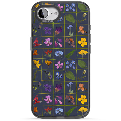 Grille de fleurs sauvages