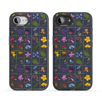 Grille de fleurs sauvages