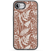 Fleurs sauvages et fougères sur terre cuite