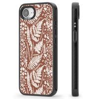 Fleurs sauvages et fougères sur terre cuite