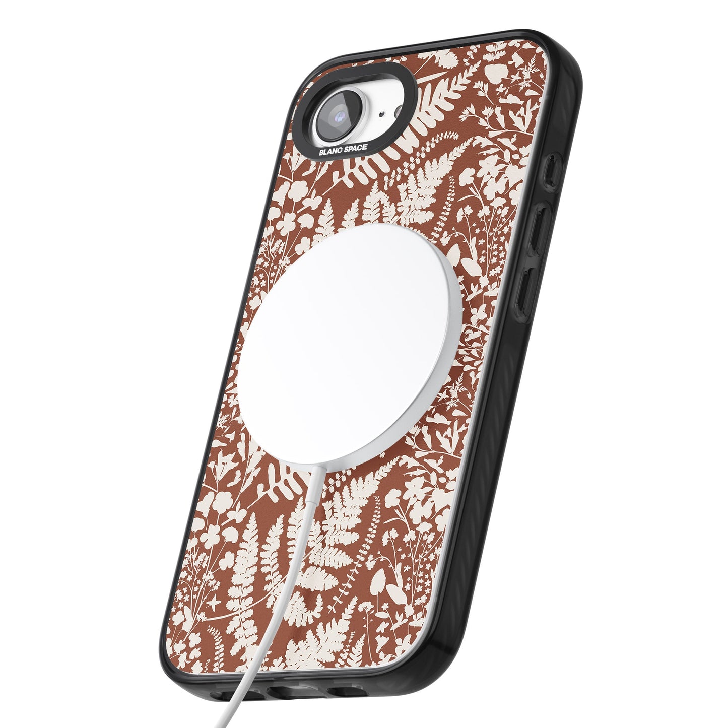 Fleurs sauvages et fougères sur terre cuite