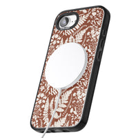 Fleurs sauvages et fougères sur terre cuite