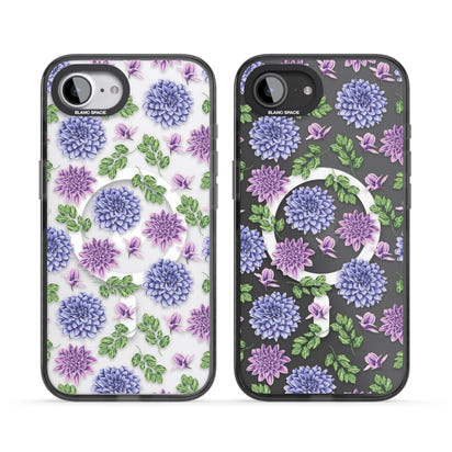 Purple Dahlias Floral