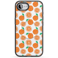 Orangefarbenes Muster