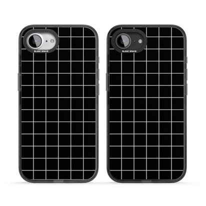 Minimalist Grid Pattern Black