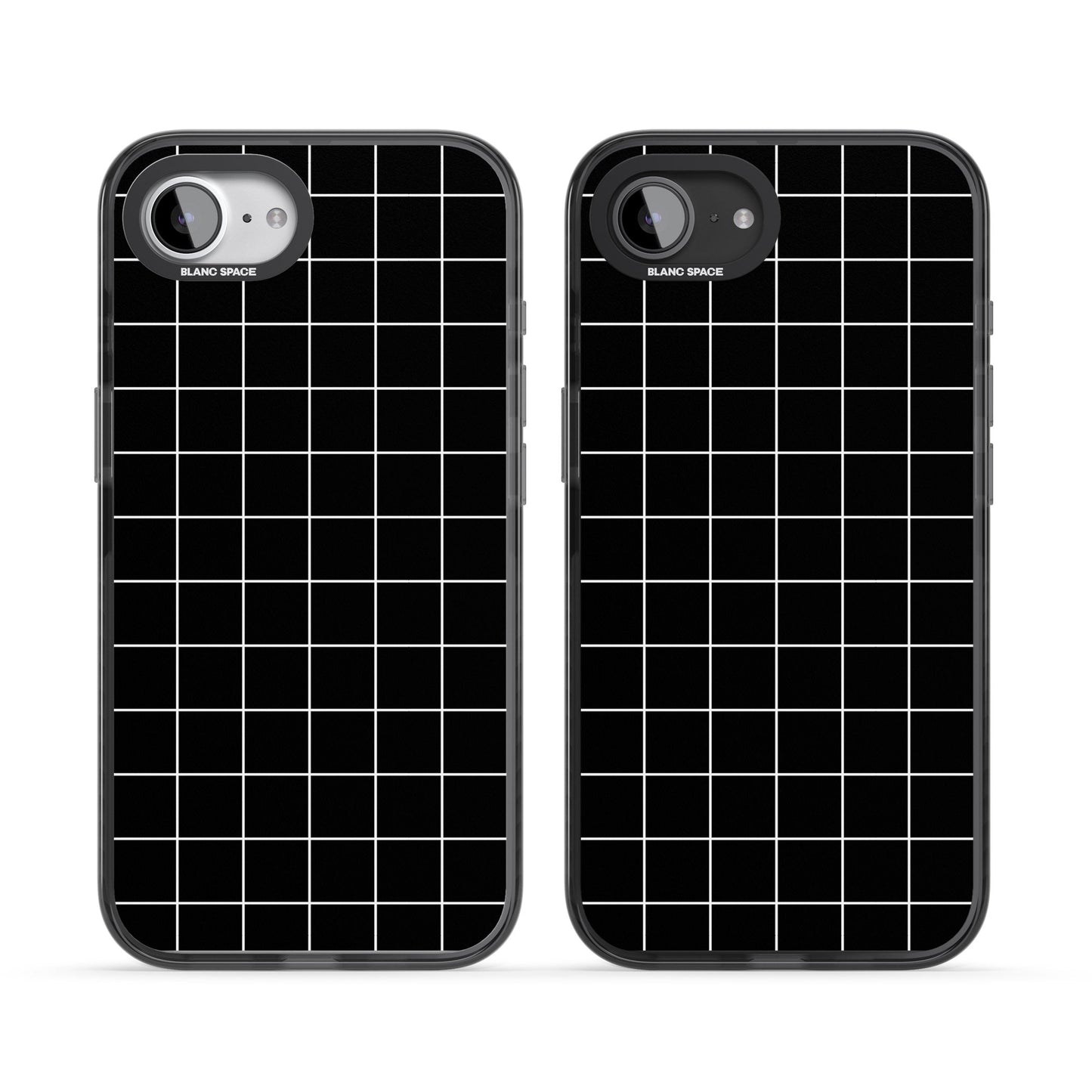 Minimalist Grid Pattern Black