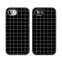Minimalist Grid Pattern Black