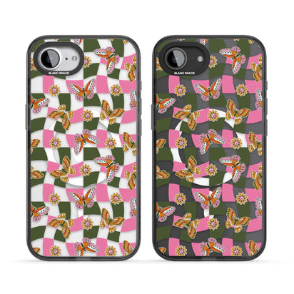 Wavy Butterfly Checked Pattern