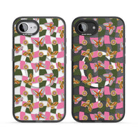 Wavy Butterfly Checked Pattern