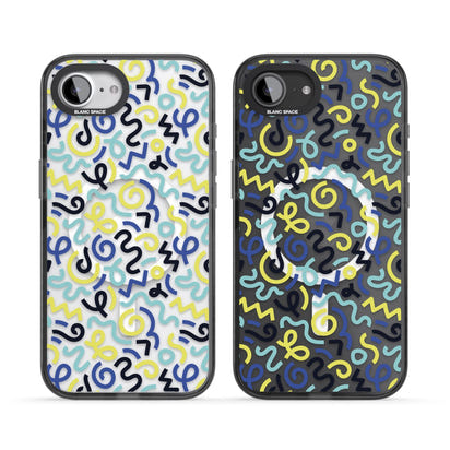 Blue & Yellow Memphis Retro