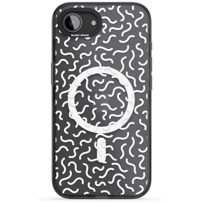 Schwarz-weißes Wellenmuster