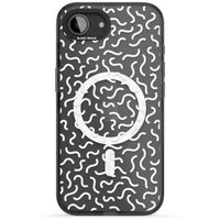 Schwarz-weißes Wellenmuster